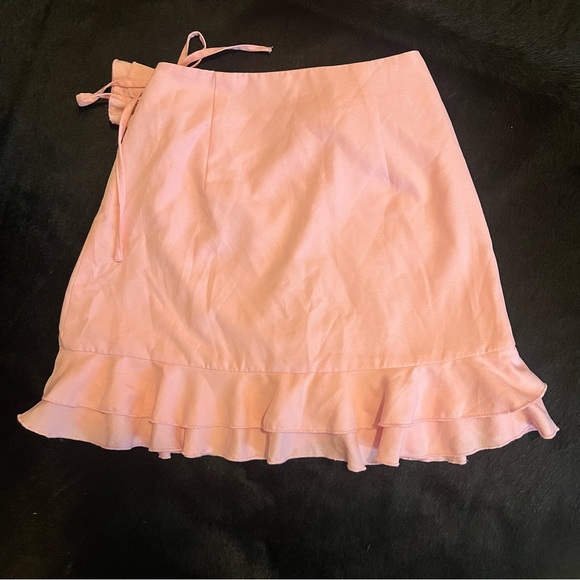 Tiger Mist Pink Mini Skirt - Picture 2 of 4